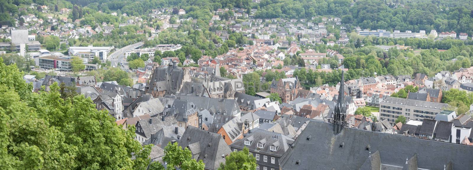 A panoramic image of Marburg Hesse Germany