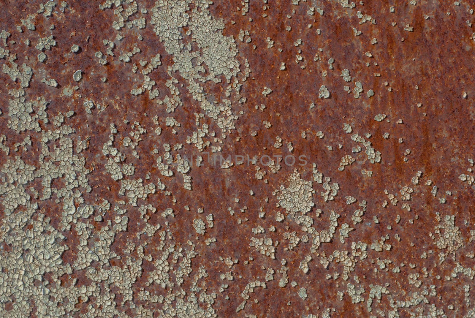 surface of rusty iron with remnants of old paint, great background or texture for your project by uvisni