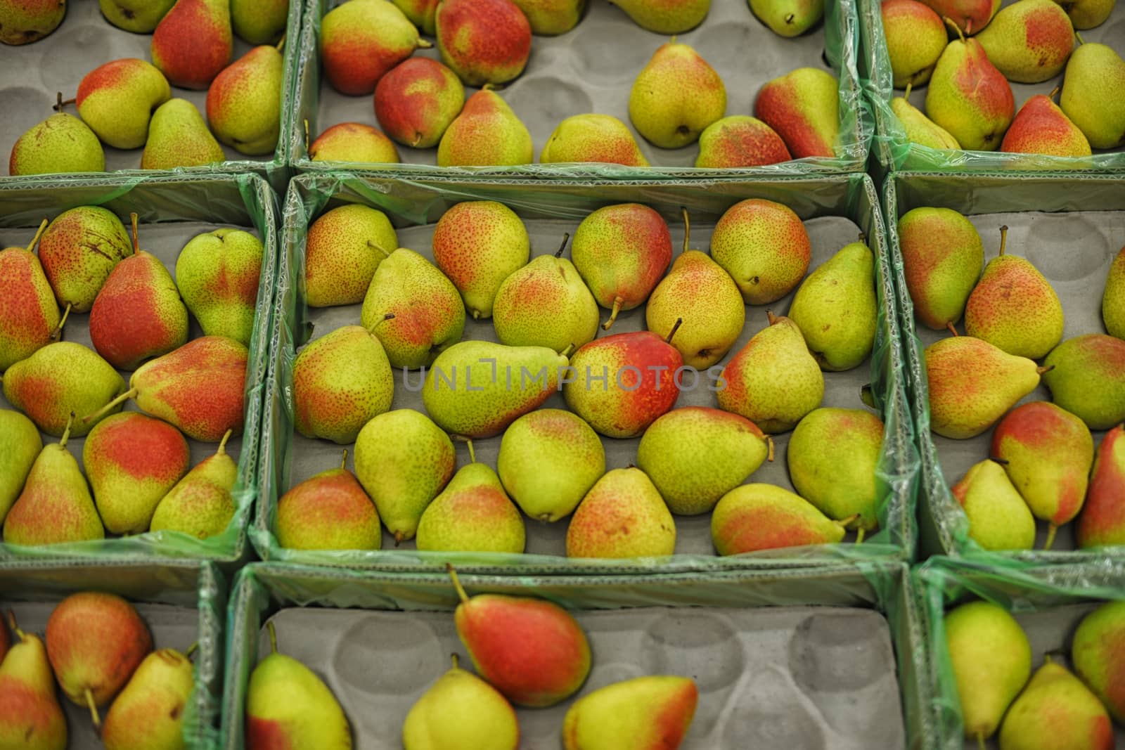 background of ripe juicy pears by rusak