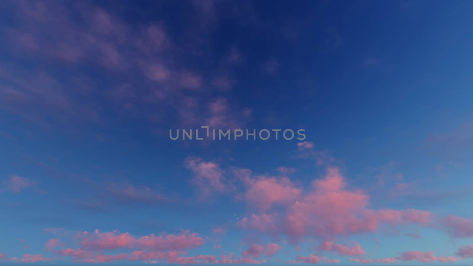 Cloudy blue sky abstract background, blue sky background with tiny clouds, 3d rendering

