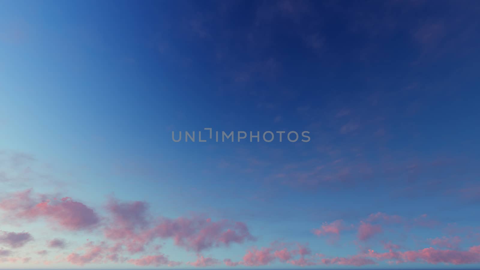 Cloudy blue sky abstract background, blue sky background with tiny clouds, 3d rendering

