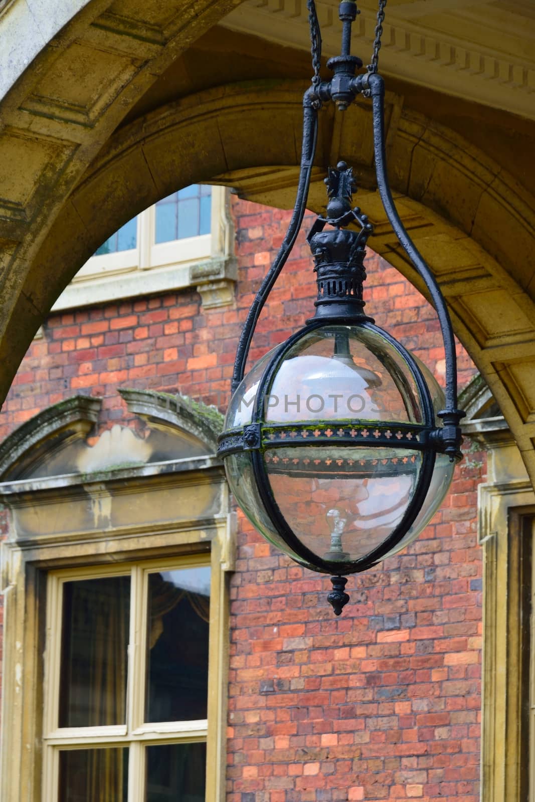 Large outdoor globe lamp