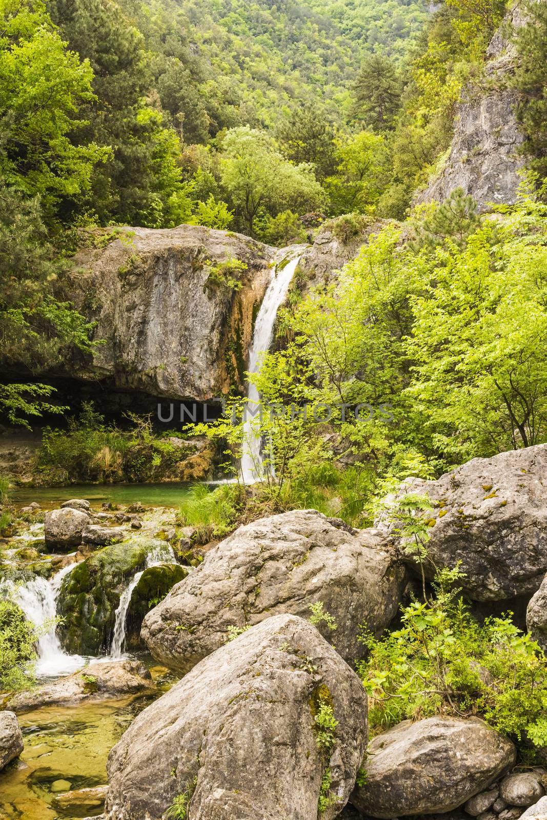 Ourlia waterfalls at Olympus mountain, Greece by ankarb