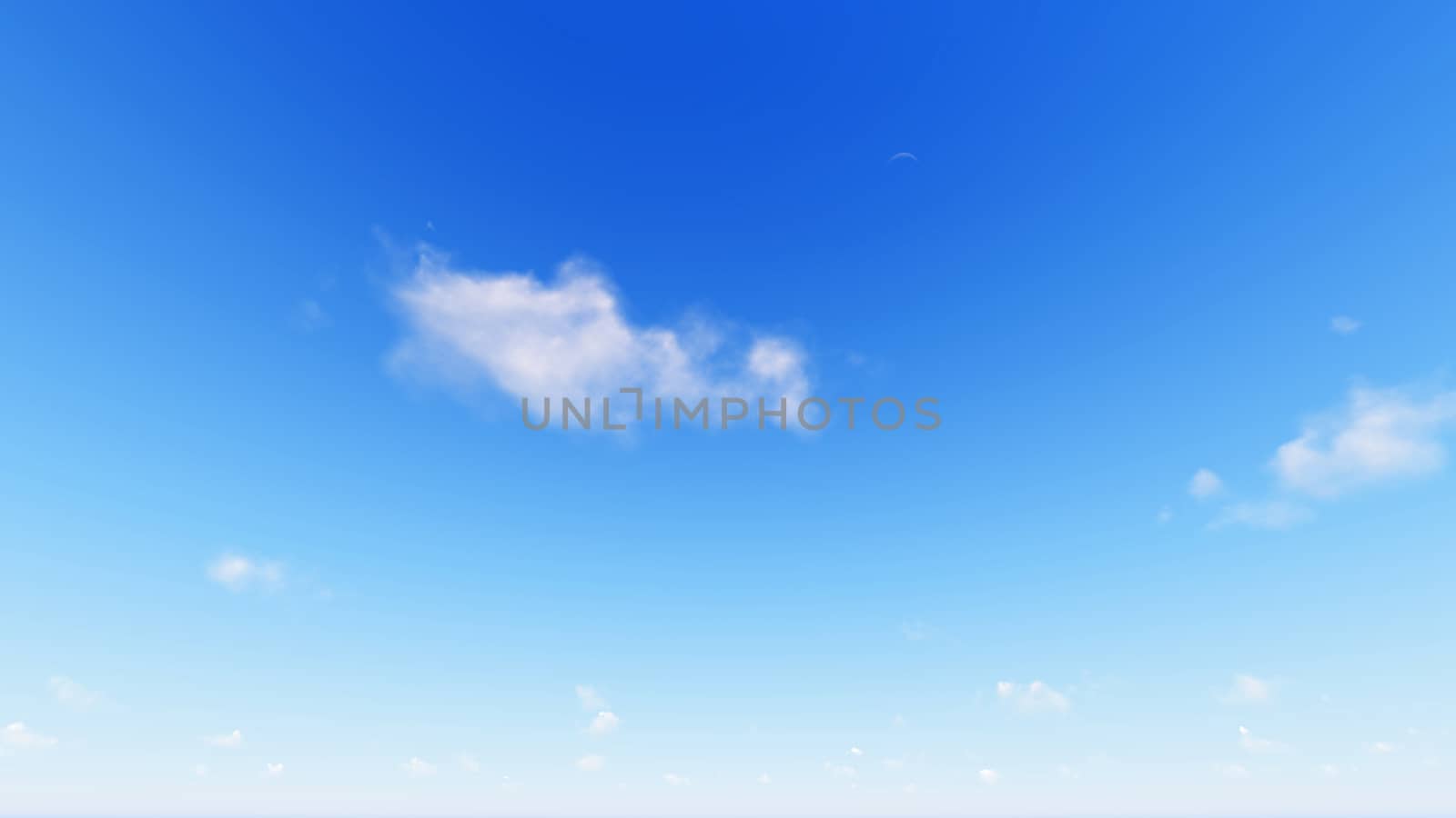 Cloudy blue sky abstract background, blue sky background with tiny clouds, 3d rendering

