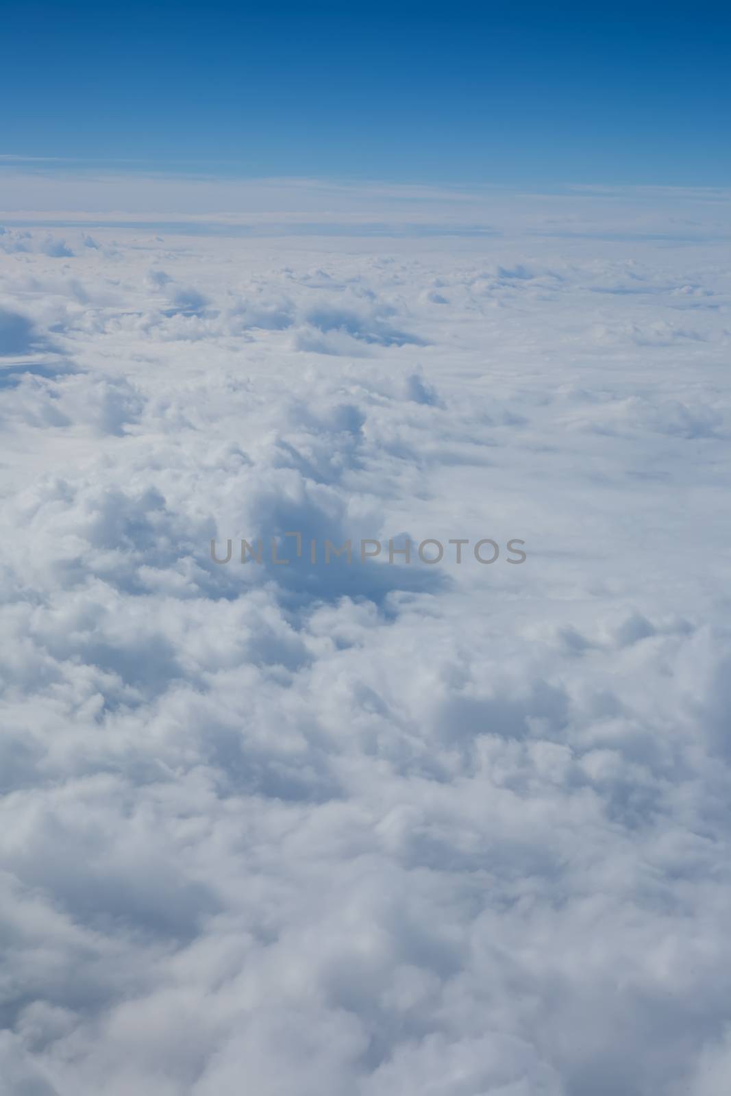 Fuerteventura Canarian island from plane window view