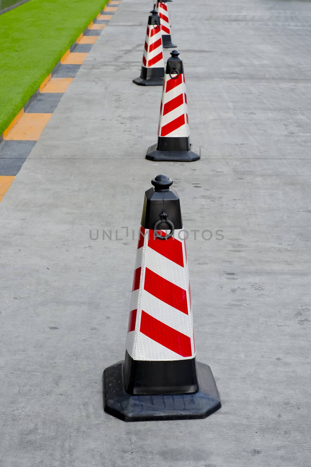 traffic cone red and white colors by art9858