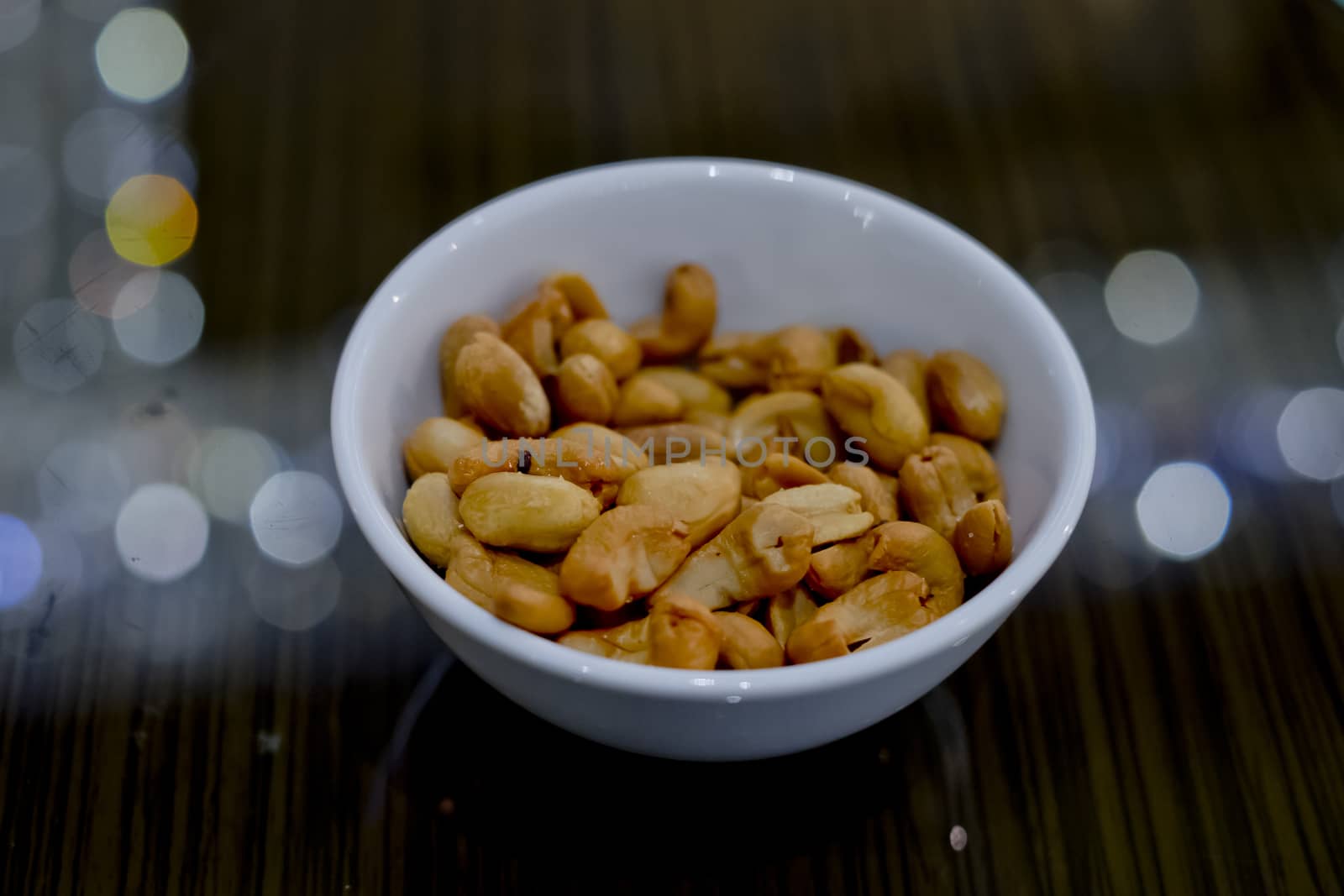 Roasted cashew nut with salt by art9858
