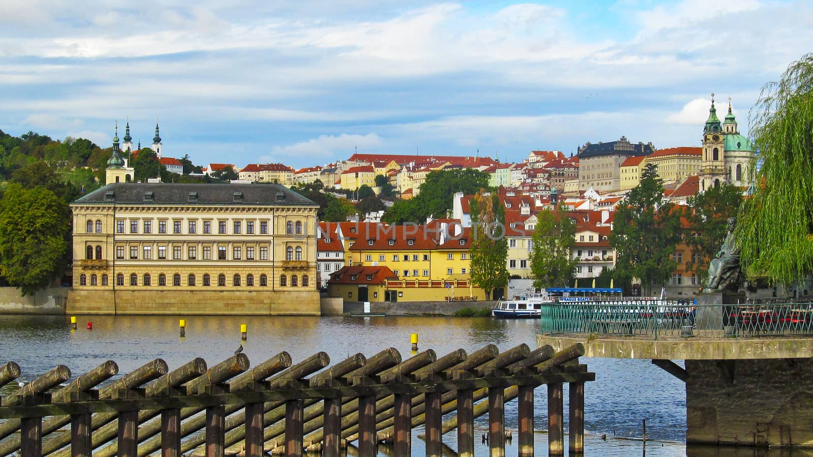 Landscape of old Prague, Czech Republic by Grommik