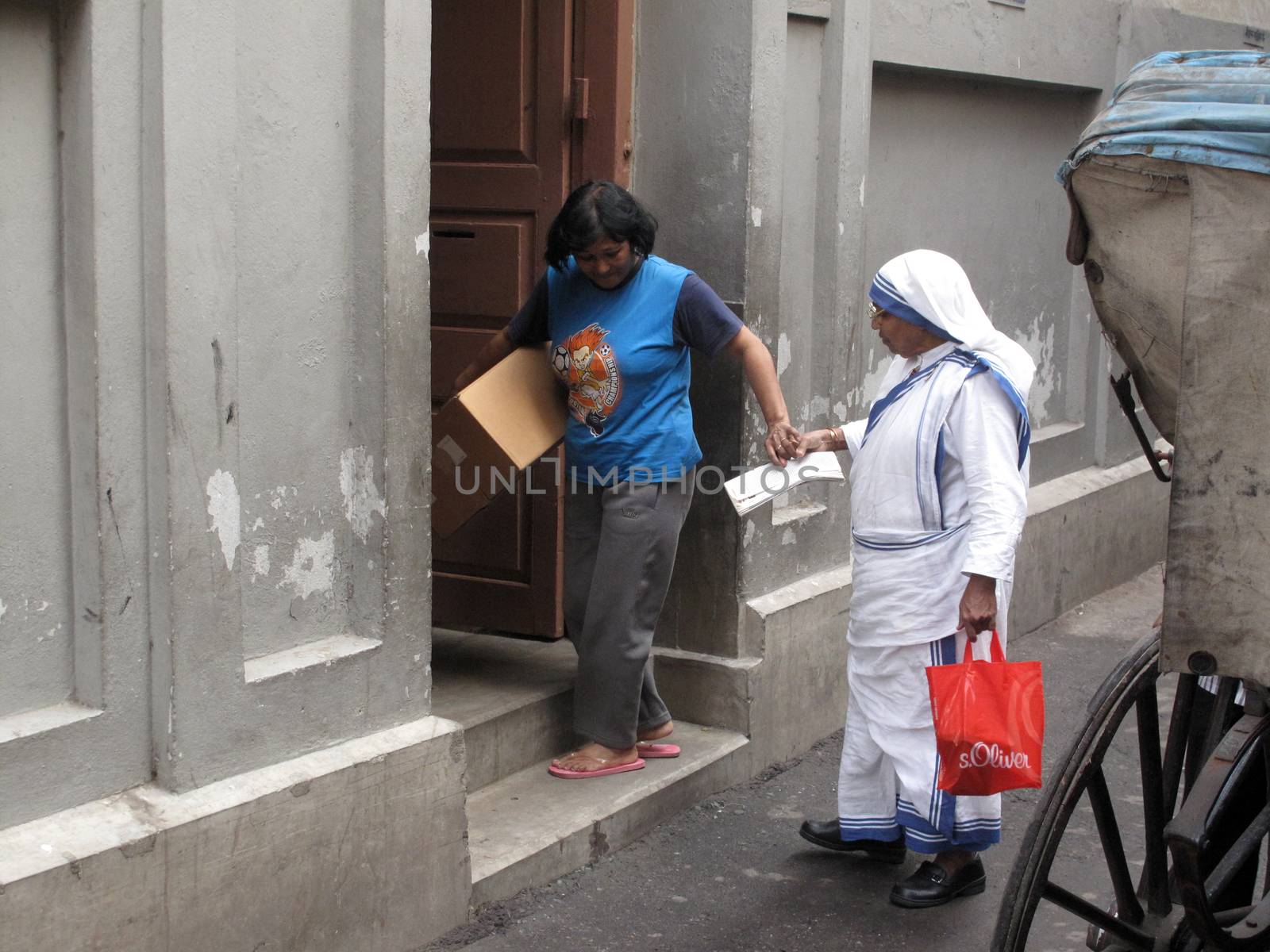 Mother House, the residence of Mother Teresa and headquarters of Missionaries of Charity in Kolkata, West Bengal, India on January 23,2009.