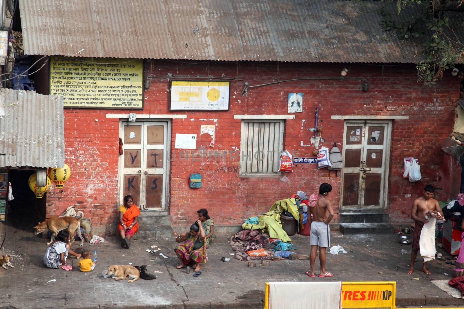 View from the Nirmal Hriday, Home for the Sick and Dying Destitutes in Kolkata by atlas