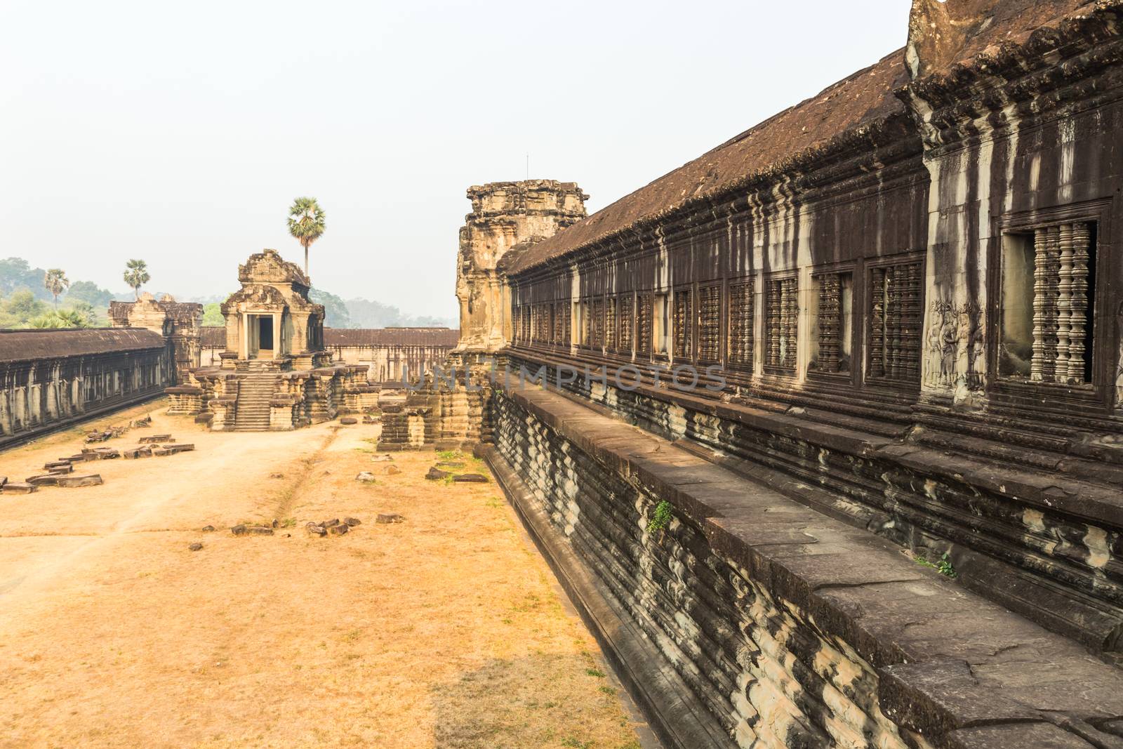 Angkor wat temple in  Siem Reap Cambodia