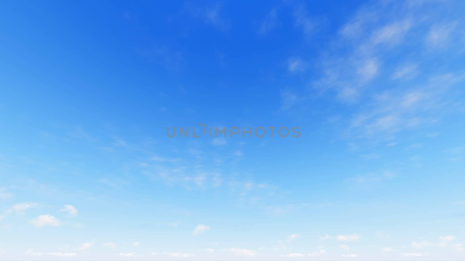 Cloudy blue sky abstract background, blue sky background with tiny clouds, 3d rendering

