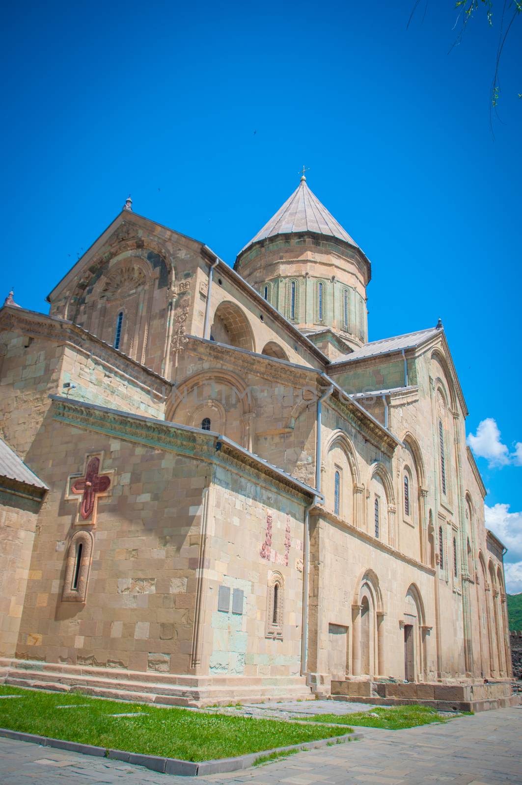 View of the old christian georgian church