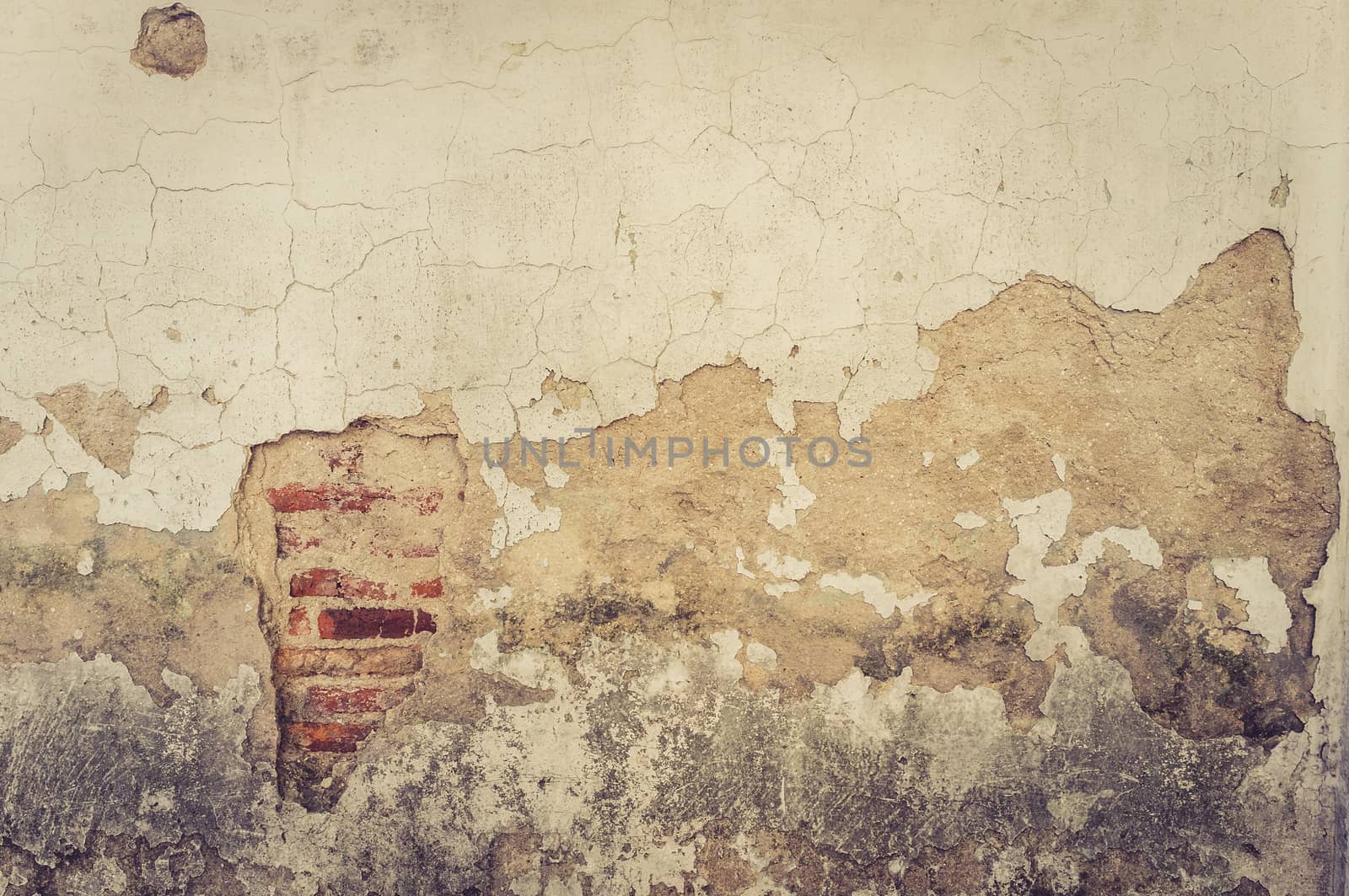 old wall with cracks background, vintage wall