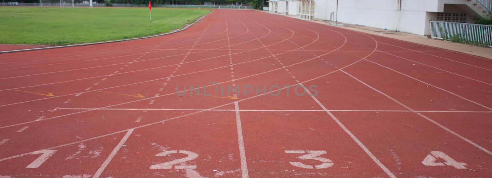 Stadium and running track