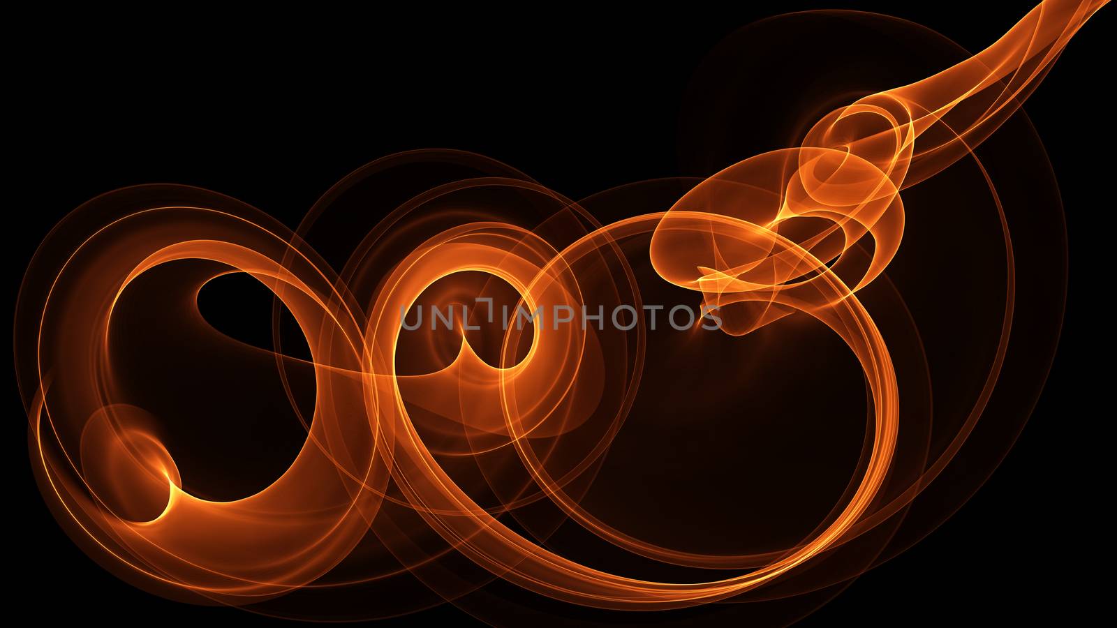 abstract red orange smoke over black background with copyspace.