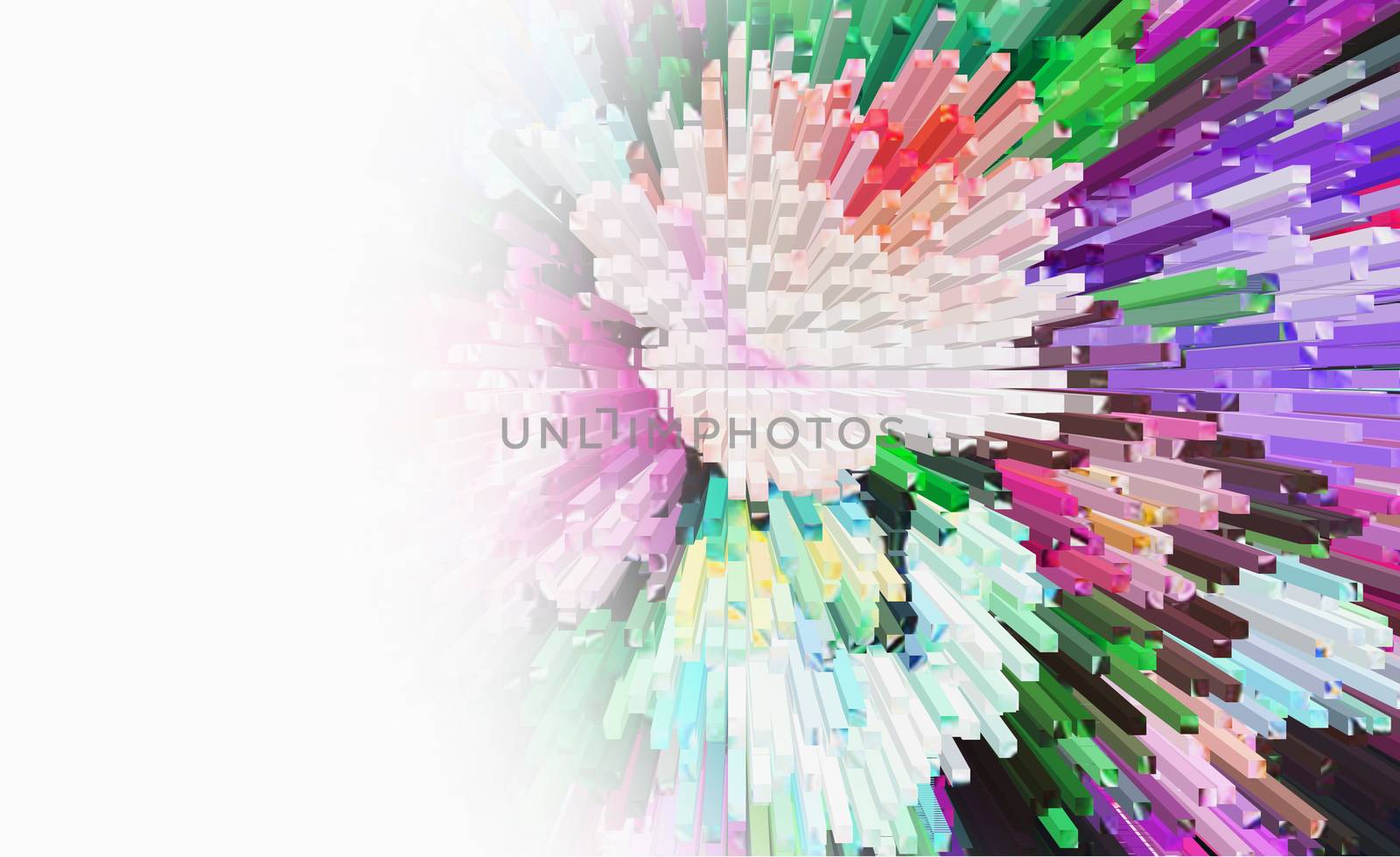 Color texture background, abstract ,color extrusion  blocks And pyramids,  Abstract colorful 3D extrusion background flowers, floral pattern