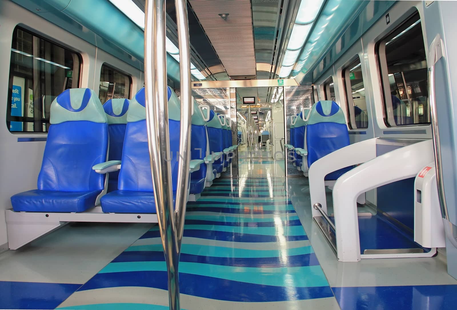 subway train in Dubai, subway trains inside the car interior, tr by KoliadzynskaIryna