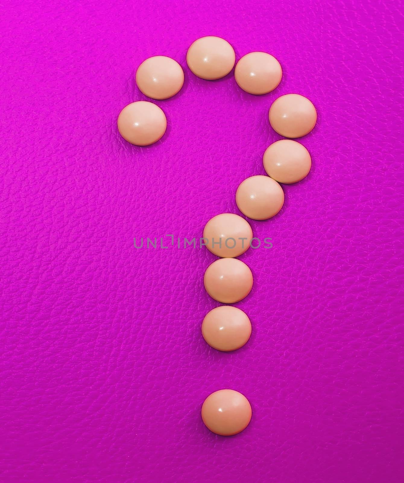 tablets, medicines and vitamins, EPS, question mark of pills