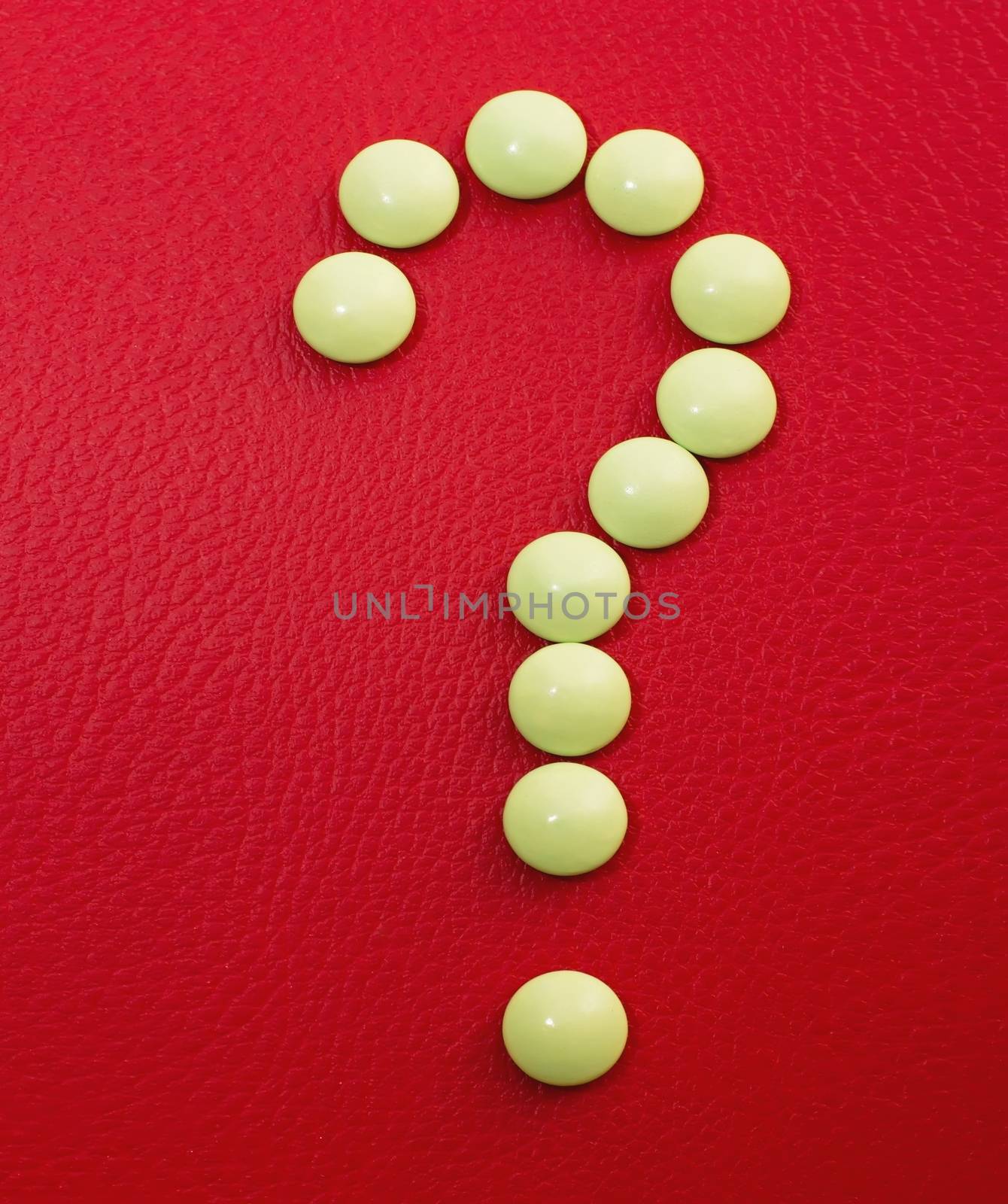 tablets, medicines and vitamins, EPS, question mark of pills by KoliadzynskaIryna
