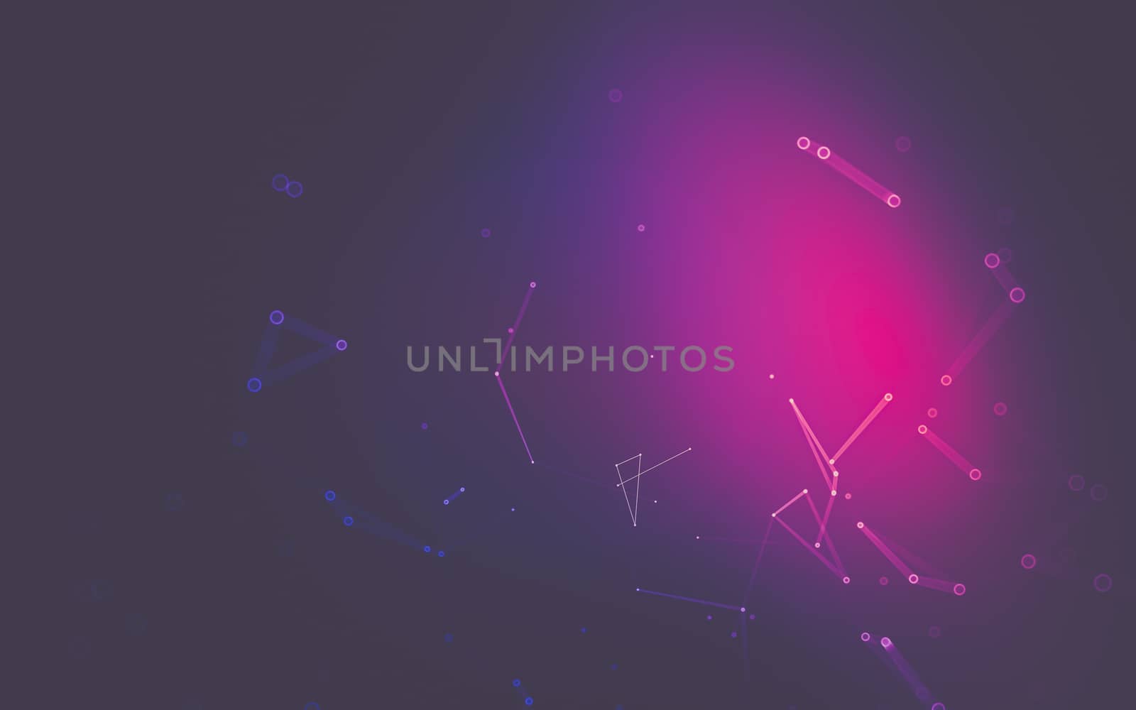 Abstract polygonal space low poly dark background, 3d rendering by teerawit