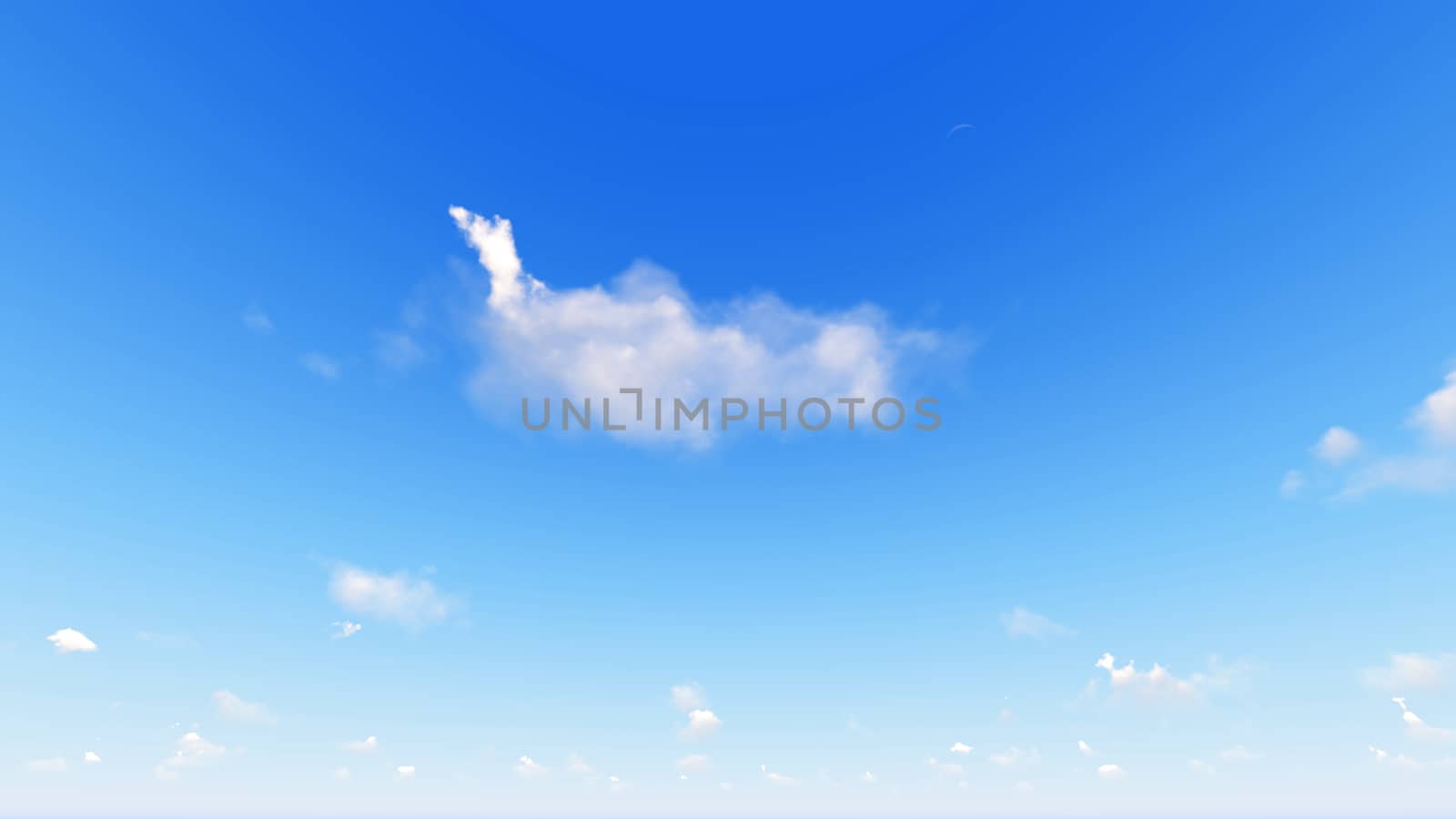 Cloudy blue sky abstract background, blue sky background with tiny clouds, 3d rendering

