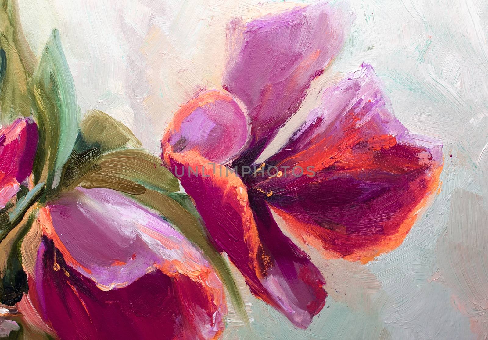 Texture oil painting, flowers, art, painted color image, paint,  by KoliadzynskaIryna