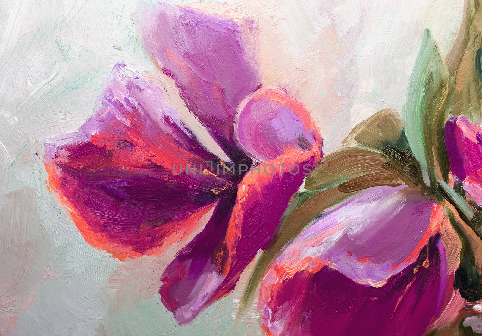 Texture oil painting, flowers, art, painted color image, paint,  by KoliadzynskaIryna