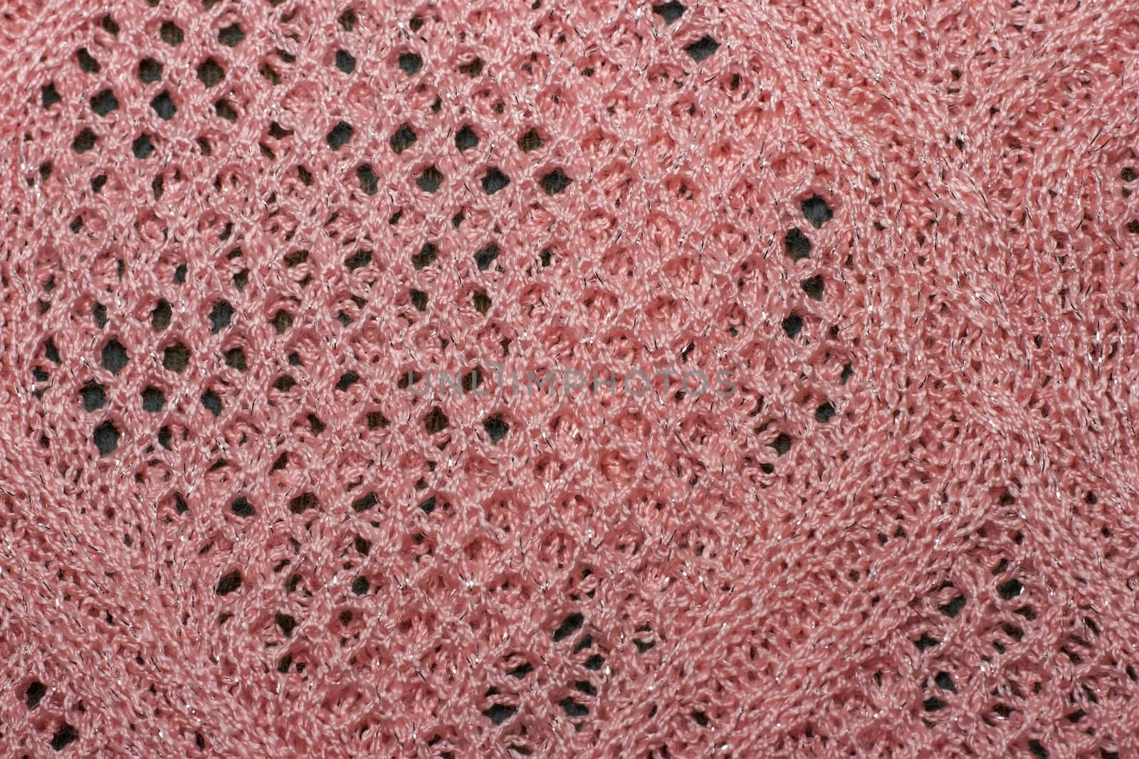 Pink knitted wool fabric texture closeup. with lurex thread, Jer by KoliadzynskaIryna