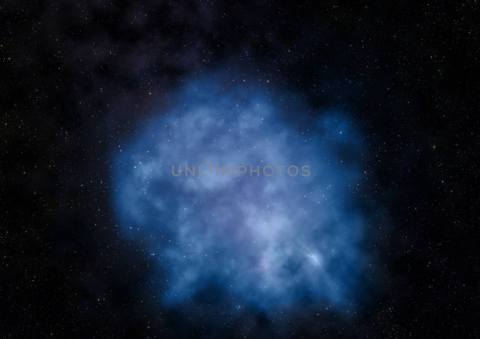 Far being shone nebula and star field against space. "Elements of this image furnished by NASA".