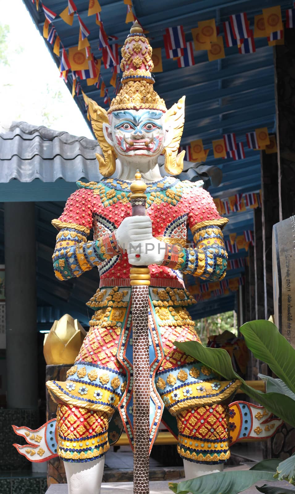 A giant statue in Thailand