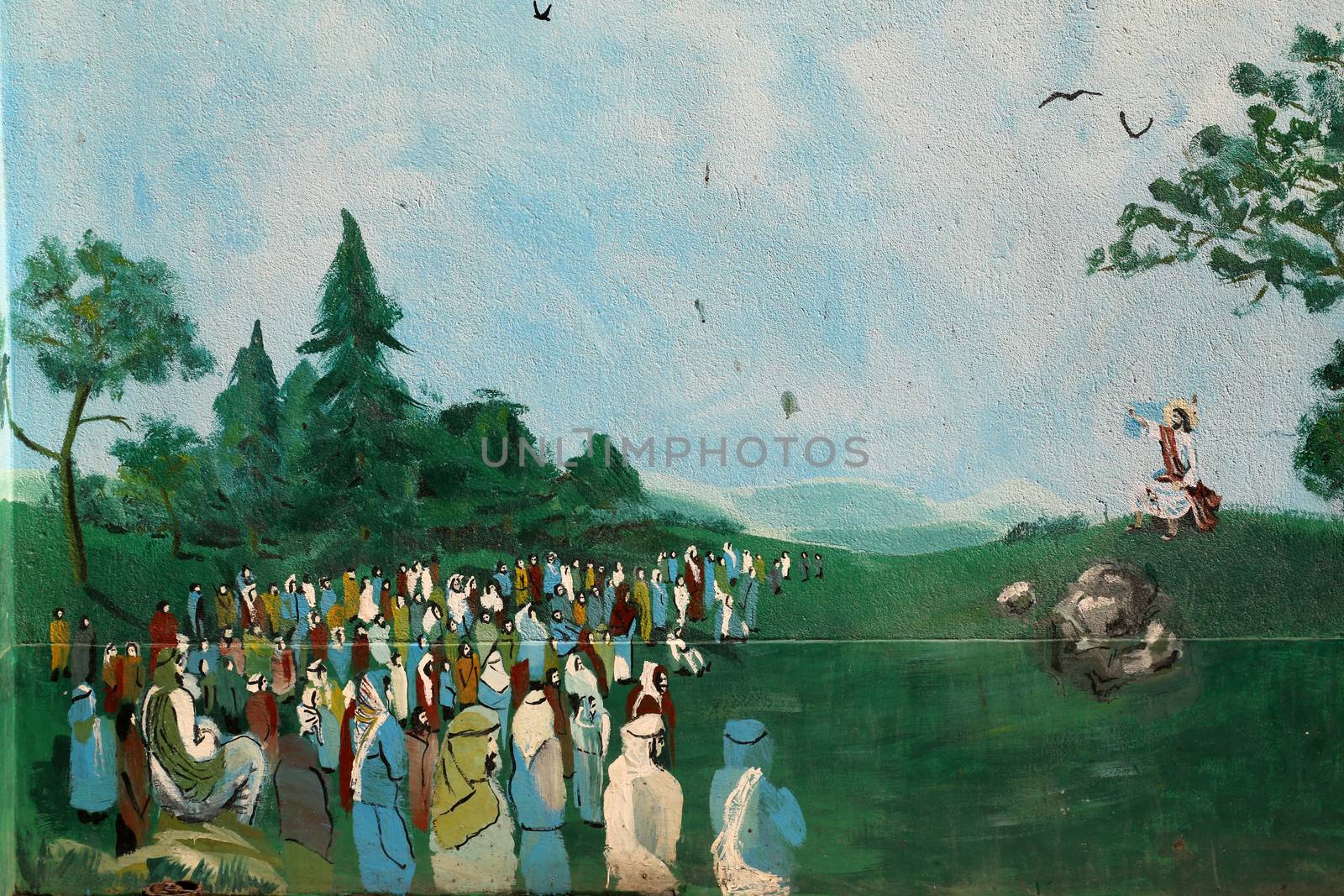 Sermon on the mount, Prem Dan, one of the houses established by Mother Teresa and run by the Missionaries of Charity in Kolkata, India on February 12, 2014.