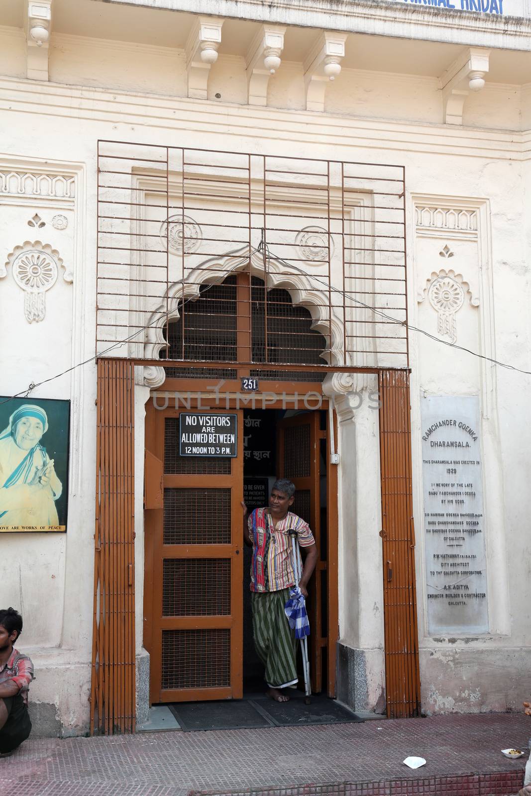 Nirmal Hriday, Home for the Sick and Dying Destitutes, one of the buildings established by the Mother Teresa and run by the Missionaries of Charity in Kolkata, India on February 10, 2014.