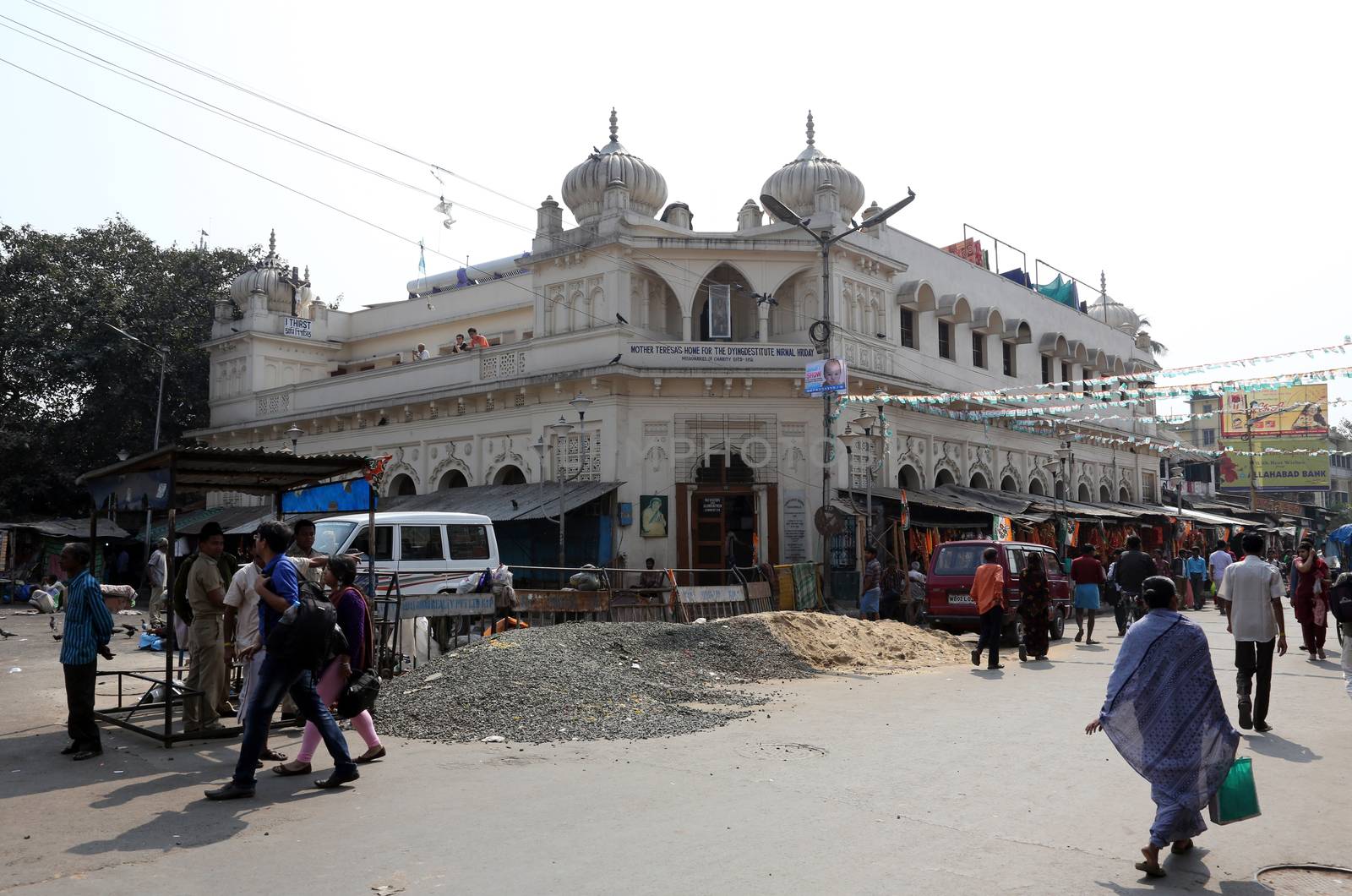 Nirmal Hriday, Home for the Sick and Dying Destitutes, one of the buildings established by the Mother Teresa and run by the Missionaries of Charity in Kolkata, India on February 10, 2014.