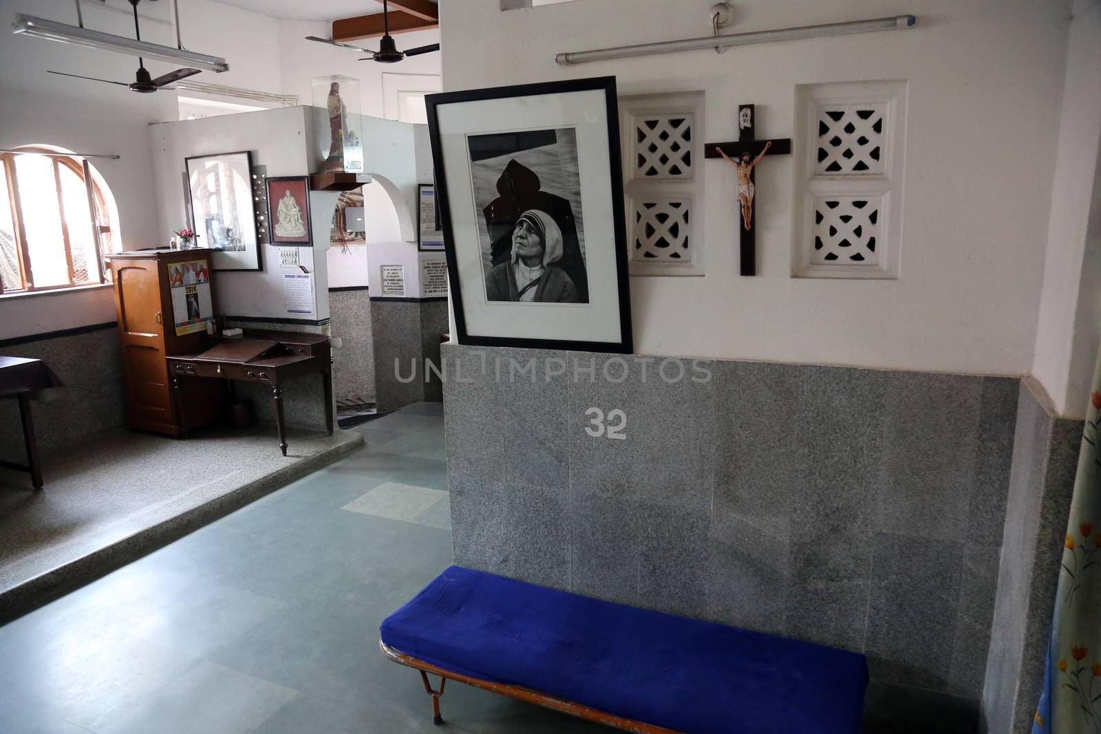 Nirmal Hriday, Home for the Sick and Dying Destitutes, one of the buildings established by the Mother Teresa and run by the Missionaries of Charity in Kolkata, India on February 10, 2014.