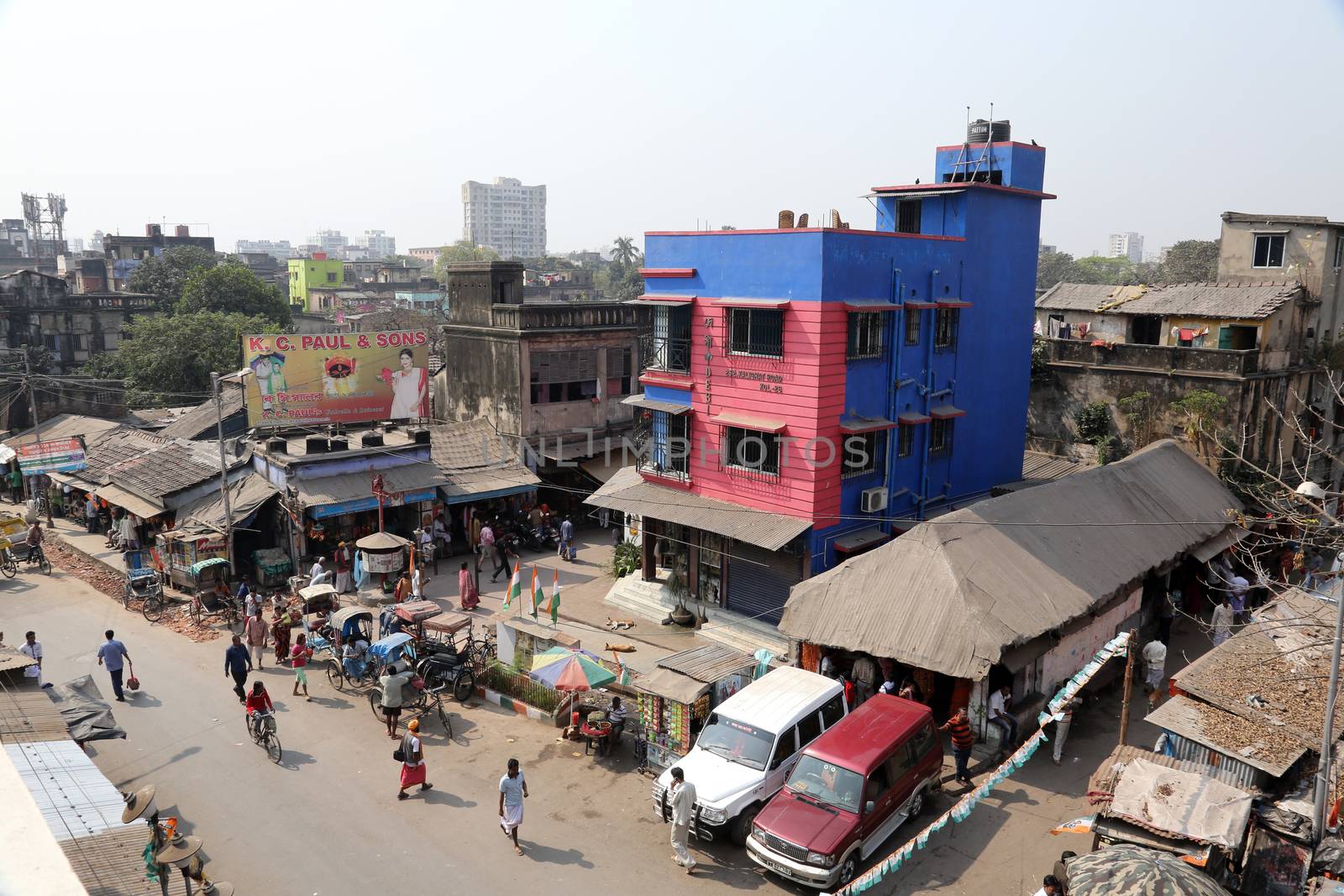 View from the Nirmal Hriday, Home for the Sick and Dying Destitutes in Kolkata by atlas