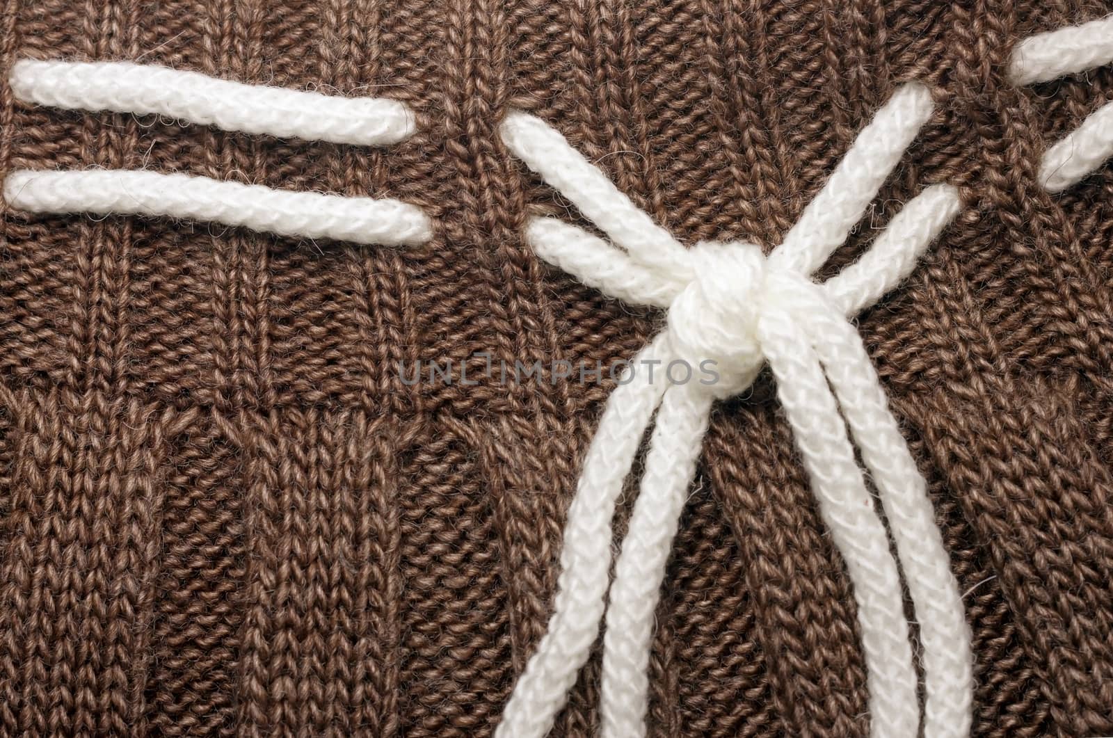 background knitwear. Knitted wool background with ornament, text by KoliadzynskaIryna