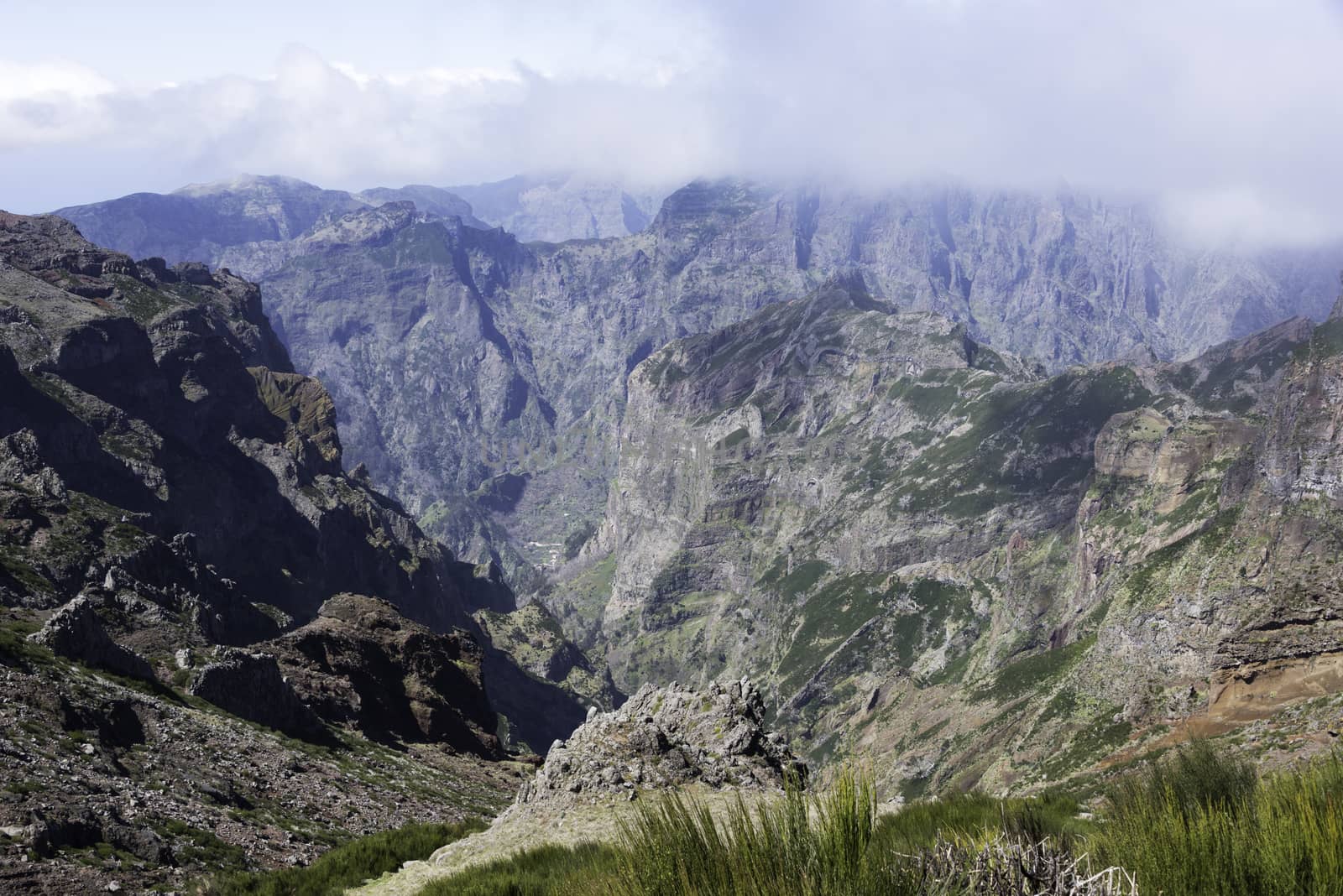 pico arieiro on madeira island in the clouds by compuinfoto
