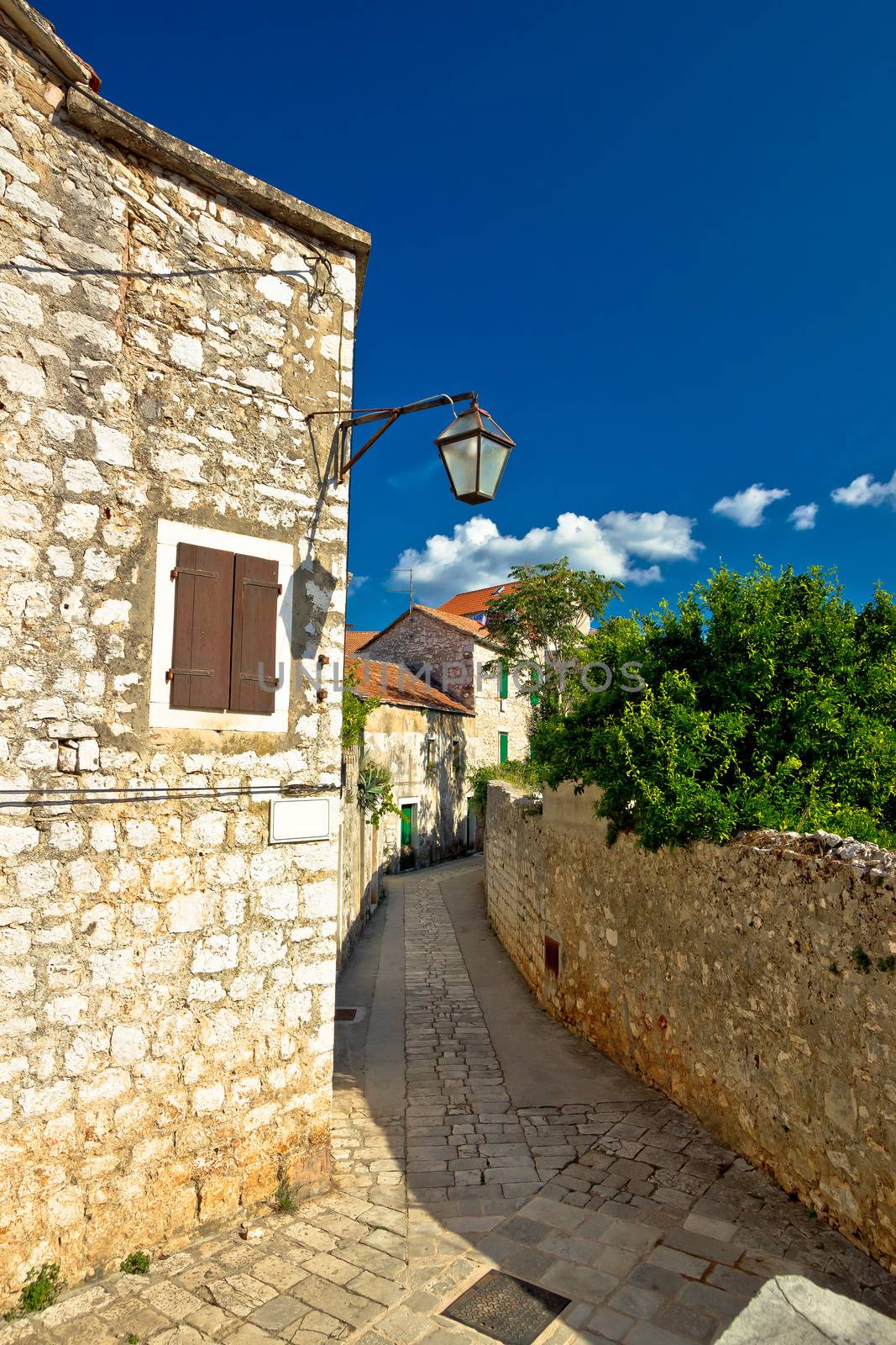 Stone architecture of Stari Grad on Hvar island, Dalmatia, Croatia