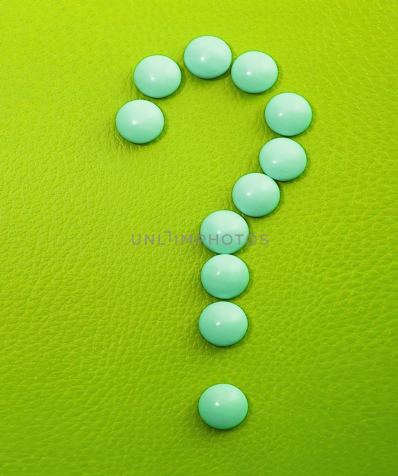 tablets, medicines and vitamins, EPS, question mark of pills by KoliadzynskaIryna