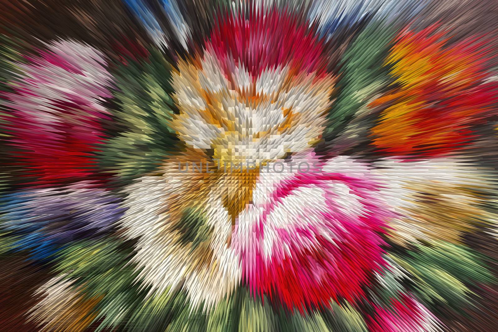 color extrusion floral background, bright colorful abstract, ext by KoliadzynskaIryna