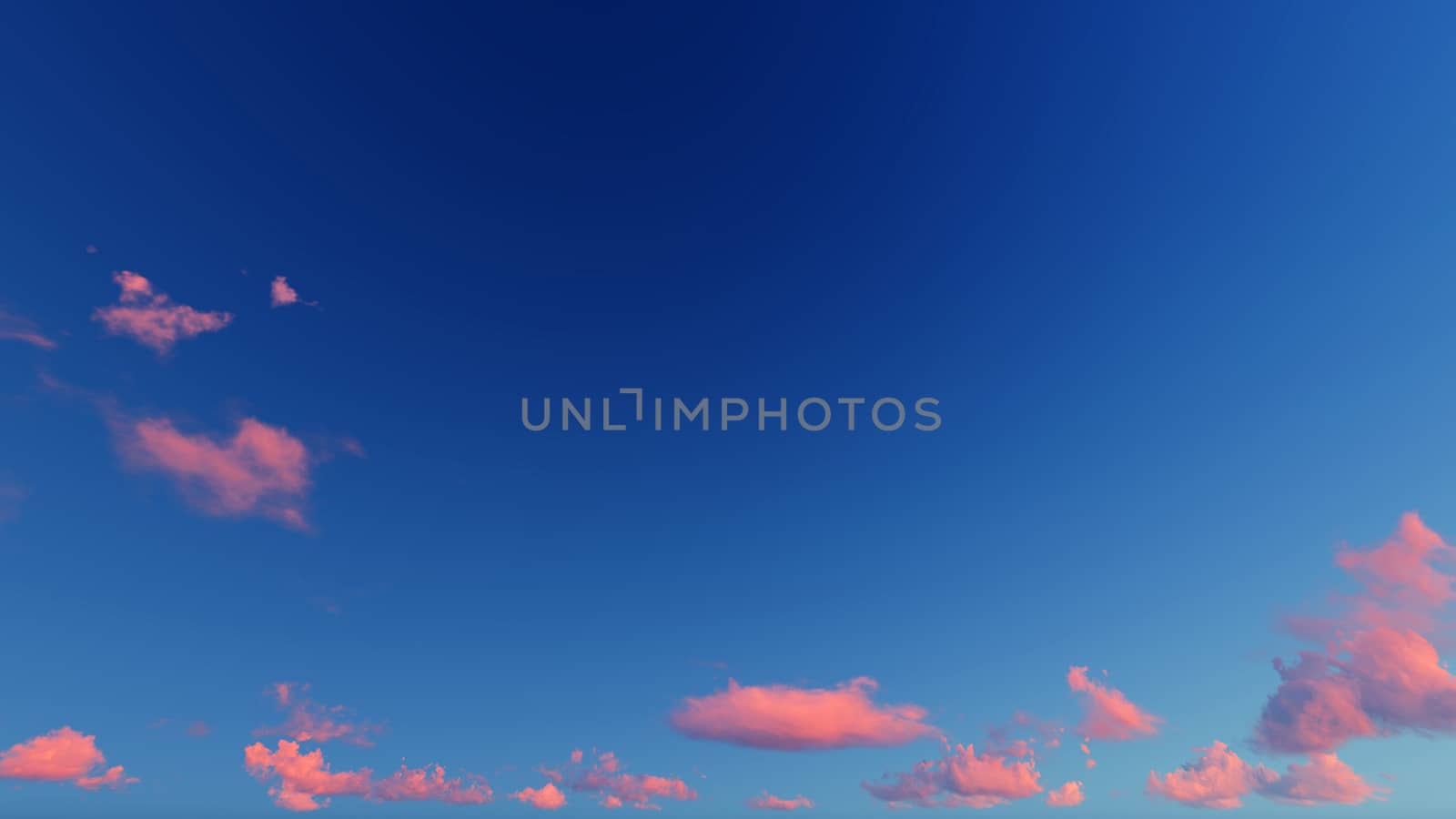 Cloudy blue sky abstract background, blue sky background with tiny clouds, 3d rendering

