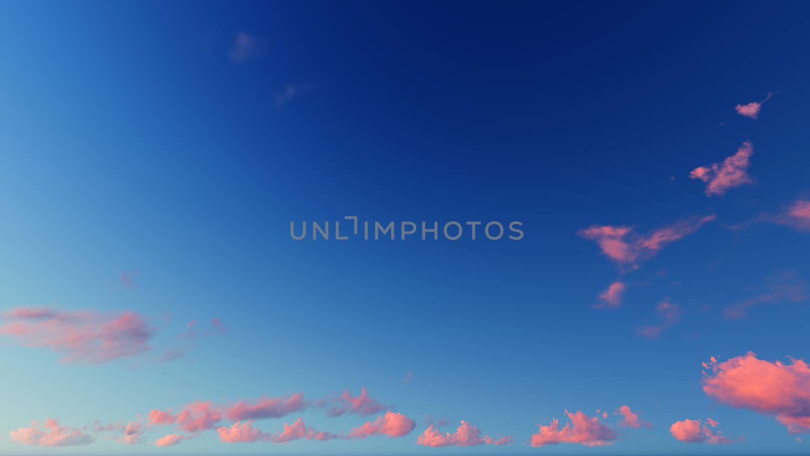 Cloudy blue sky abstract background, blue sky background with tiny clouds, 3d rendering

