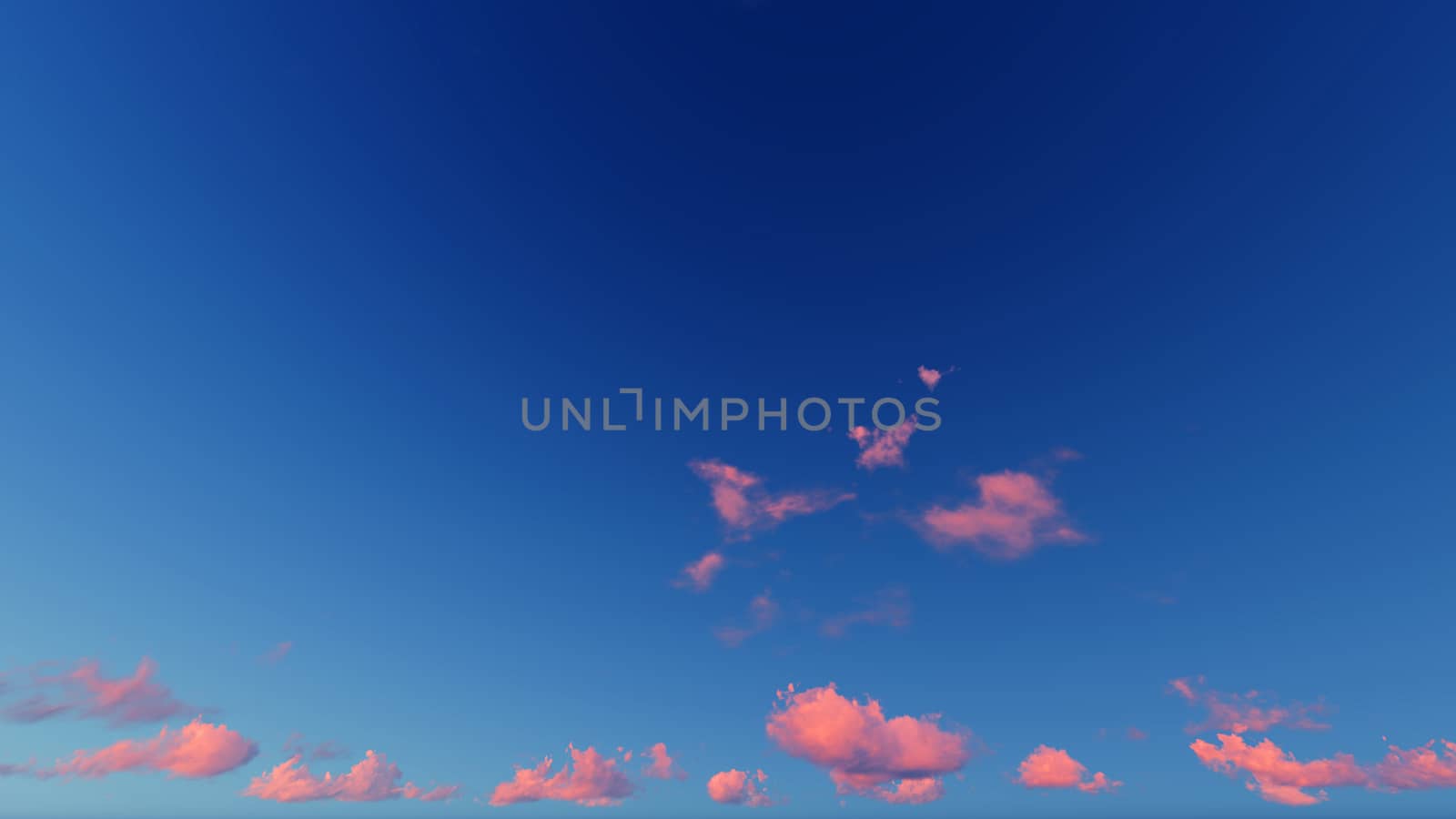 Cloudy blue sky abstract background, blue sky background with tiny clouds, 3d rendering

