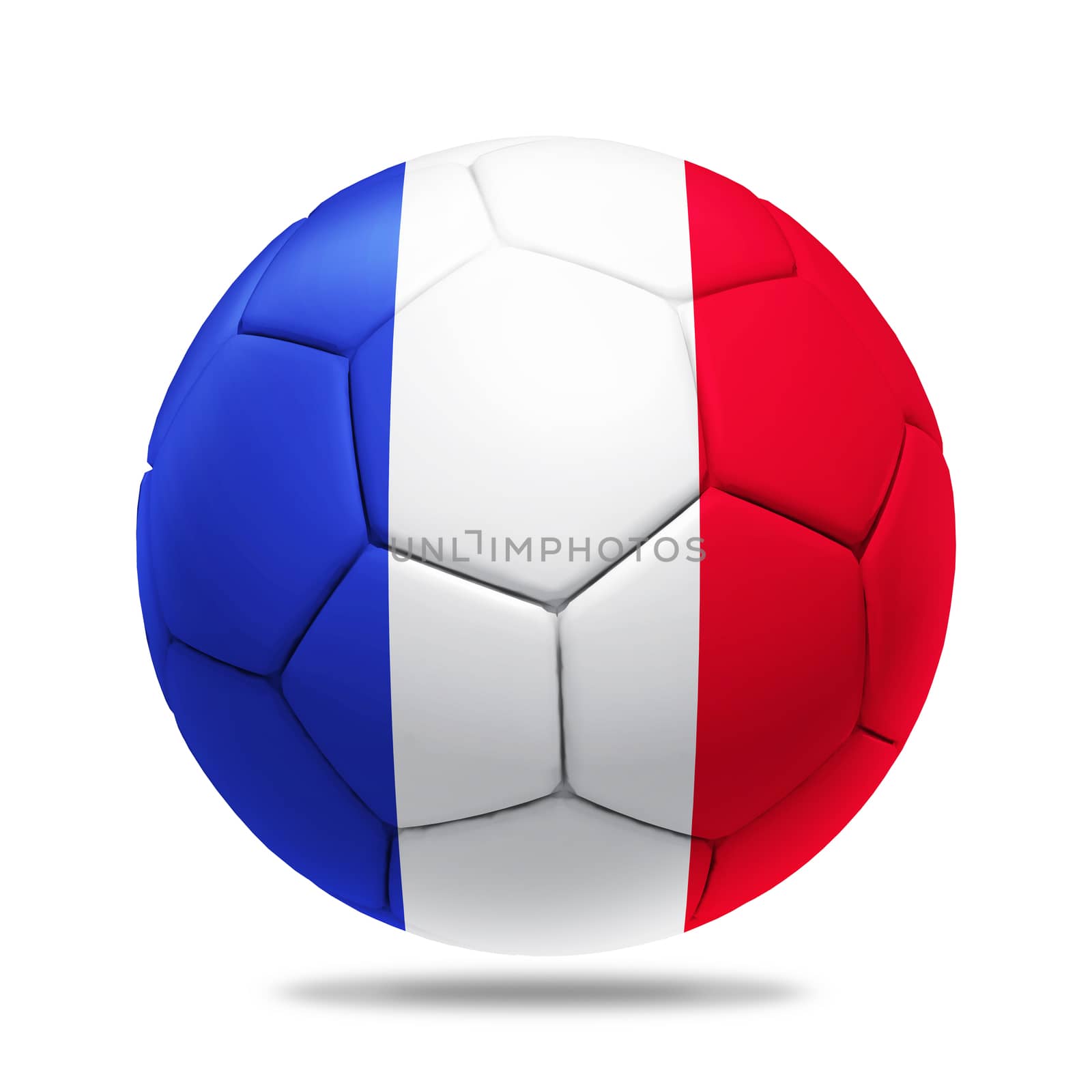 3D soccer ball with France team flag by koson