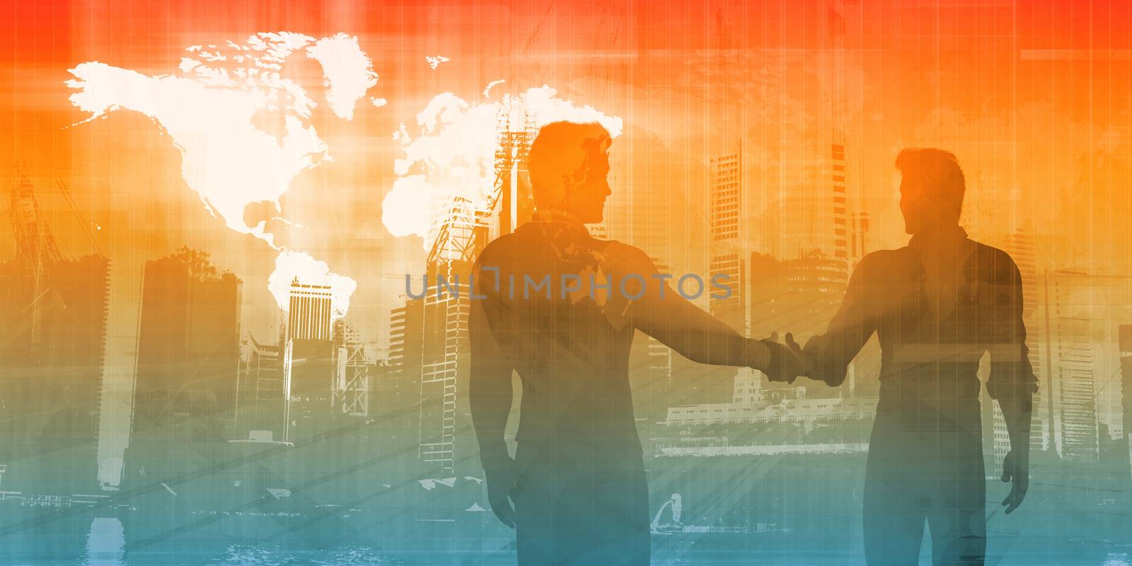 Manufacturing Industry as a Business Concept Abstract Art