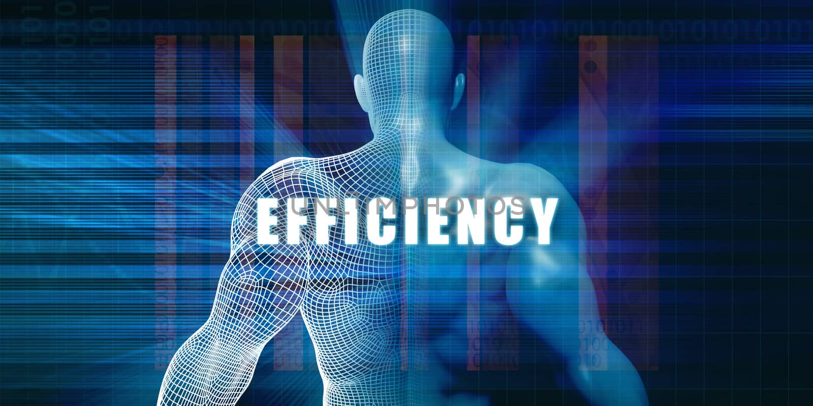 Efficiency as a Futuristic Concept Abstract Background