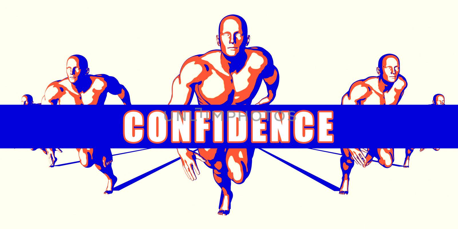Confidence as a Competition Concept Illustration Art