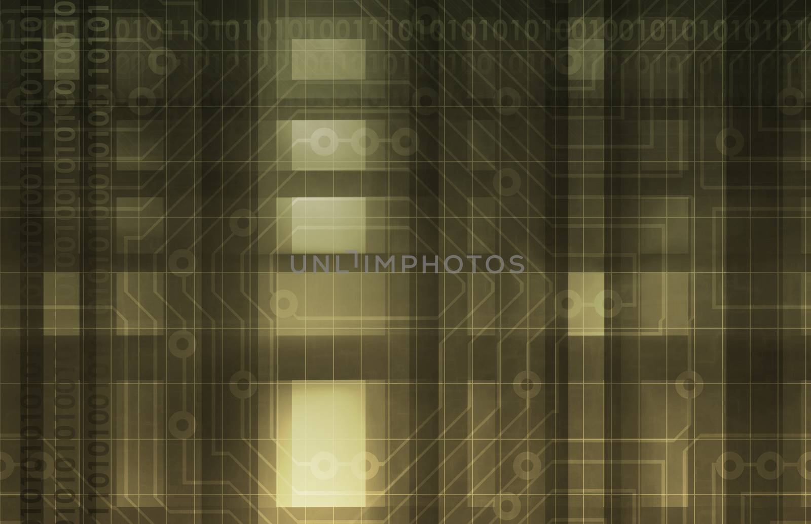 Technology Background as a Digital Abstract Art