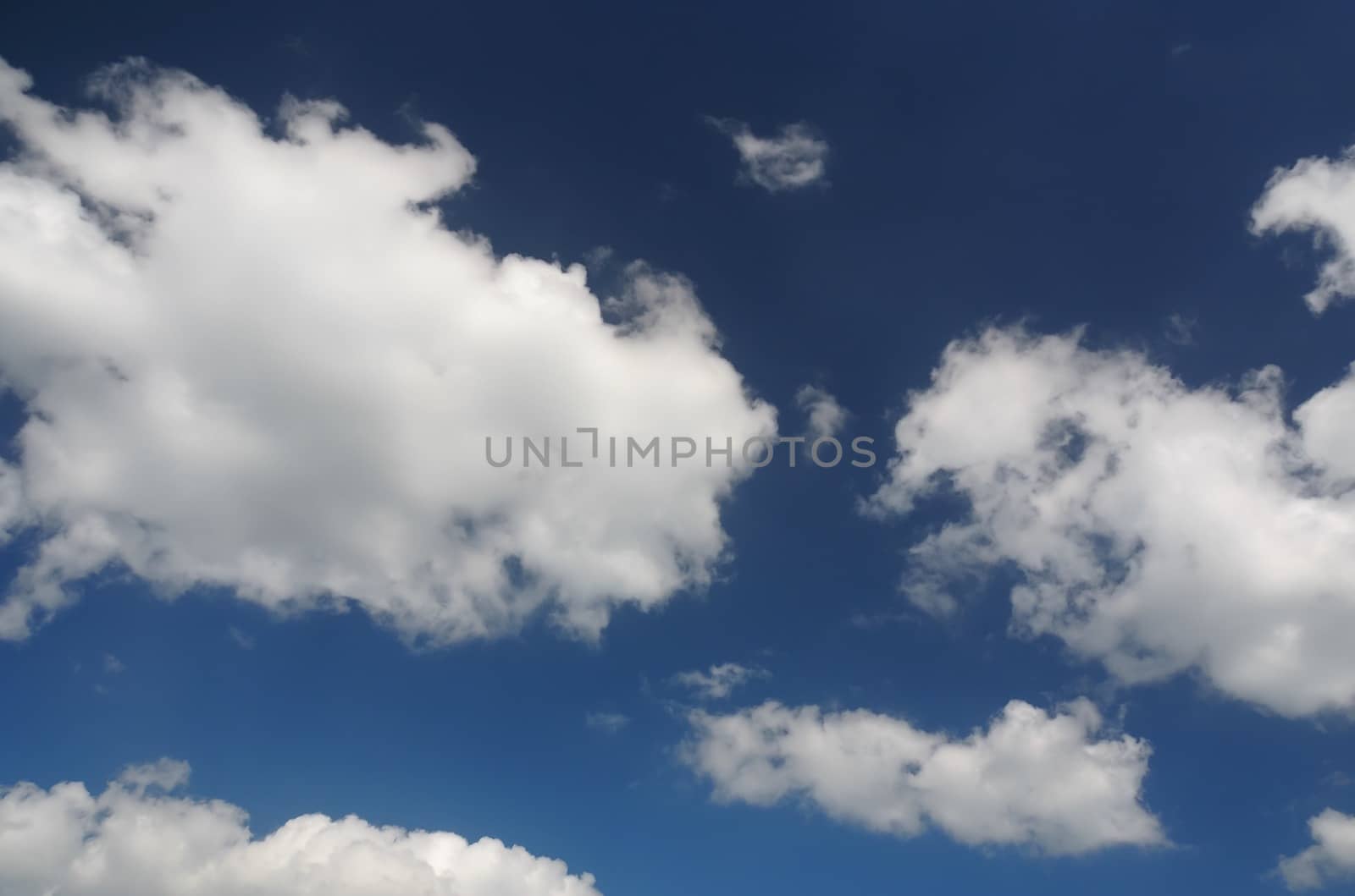 Blue Sky With Clouds by WernBkk